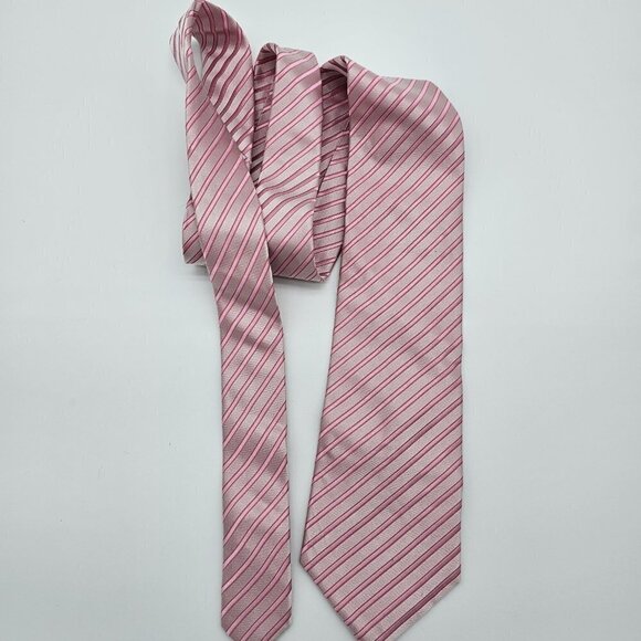 Chereskin Men's Tie, Classic Style, Pink, Handmade, 100% silk - Picture 2 of 7